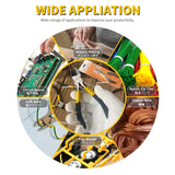 BOOSDEN 5" Wire Cutters, 5 Pack, Precision Cutting Pliers, Ultra Sharp Wire Snips Wire Clippers, Spring Loaded Flush Cutter, Diagonal Cutting Pliers for Jewelry Making Crafting, Wire Cutters Set
