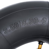 Heavy Duty 4.10/4.00/3.50-6 Thick 40% Inner Tube, 13x4.00-6 Tube with TR87 Bent Valve Stem for Wheelbarrows, Snow Blowers, Wagons, Carts, Hand Trucks, Lawn Mowers, Tractors and More (2 Pcs)