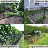Junkogo Deer Fence Netting for Garden, 5x100 FT Plastic Mesh Fencing Roll