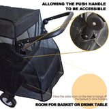 YEEDOIDO Mosquito Net for Wagon Universal, Bug Net Cover for Collapsible Beach Folding Utility Kids Grocery Push Pull Stroller Wagon Cart Accessories Attachment Foldable Sun Shade for Camping