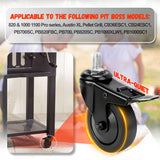 goduog 2-Pack 74064 Grill Locking Caster Wheel for Pit Boss - 3" 74064 Grill Stem Caster Replacement for Pit Boss Pro Series 1100, Austin XL Parts, Pit Boss 820, Navigator 850, Louisiana Grill