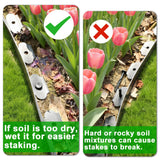 JERIA 4 Inch Tall 66 FT Garden Edging Kit with 90pcs Spikes, Plastic Edging for Landscaping