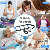 Bed Ladder Assist,Pull up Helper and Sit up Helper 4 Handle Grips,Bed Rail Assistance Devices Adjustable Length Bed Lift for Most Beds Mobility Aid for Elderly, Handicapped,Injured (160 INCHES)