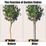 FEED GARDEN Garden Stakes 72 Inch 6ft 25 Pack, Sturdy Plant Metal Sticks Support, Plastic Coated Plant Stakes,Tomato Stakes, Beans,Trees