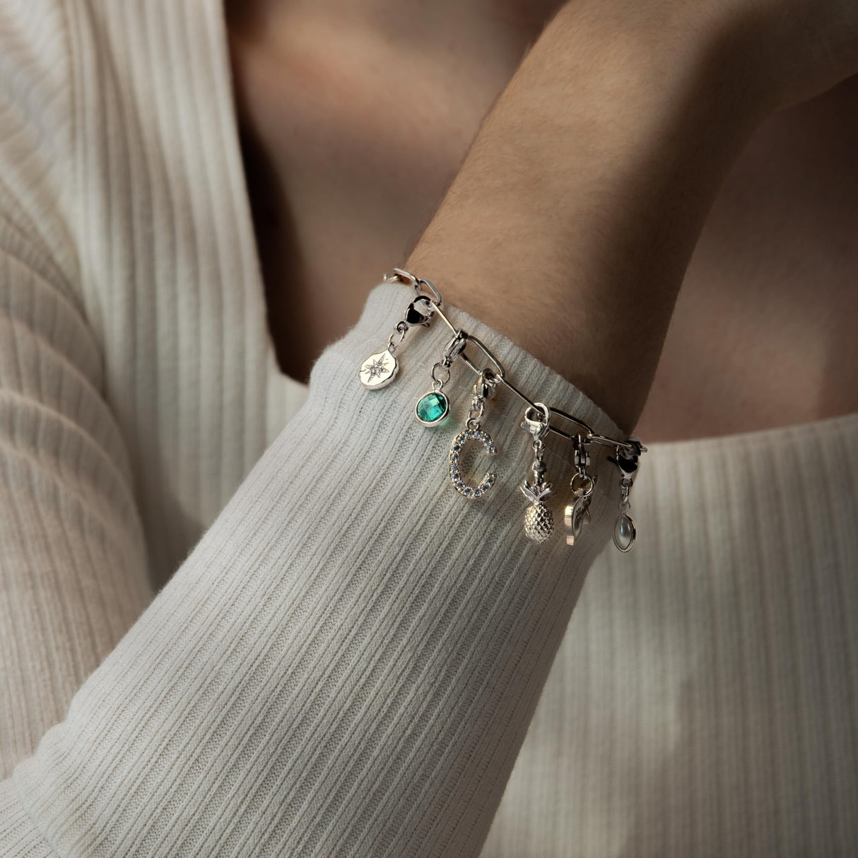 MignonandMignon Charm Bracelet for Women Gold Personalized | Build Your Own Bracelet with Interchangeable Charms | Birthstone Initial Zodiac Gift for Mom Grandma Mothers Day
