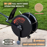 Patented Rolling Lawn Aerator Compacted Soil Loosening Manual Coring Tool