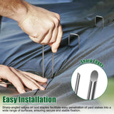 12 Inch Galvanized Landscape Staples Stakes, 25/50/100/200pcs Garden Metal Stakes for Weed Barrier Fabric, Fence Stakes, Tent Stakes, Christmas Decorations (50pcs)