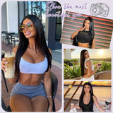 24Inch Wear and Go Glueless Wigs Human Hair Pre Plucked Pre Cut 180% Density 6x4 Ready to Wear Glueless Human Hair Wigs Straight for Black Women