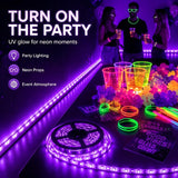 PIZHLO 50 Foot Black Light Strips & Remote, Dimmable Flexible 900 LEDs