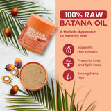 Lebanta Raw Batana Oil for Hair Growth - 100% Pure, Organic 4oz Batana from Honduras for Thick and Strong Natural Hair - Dr. Sebi Unrefined Cold Pressed Cosmetic Scalp Mask for Men & Women (1 Pack)