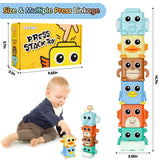 Stacking Toys Set Sensory Animal Stacking Blocks for 18+ Months Toddler Toy