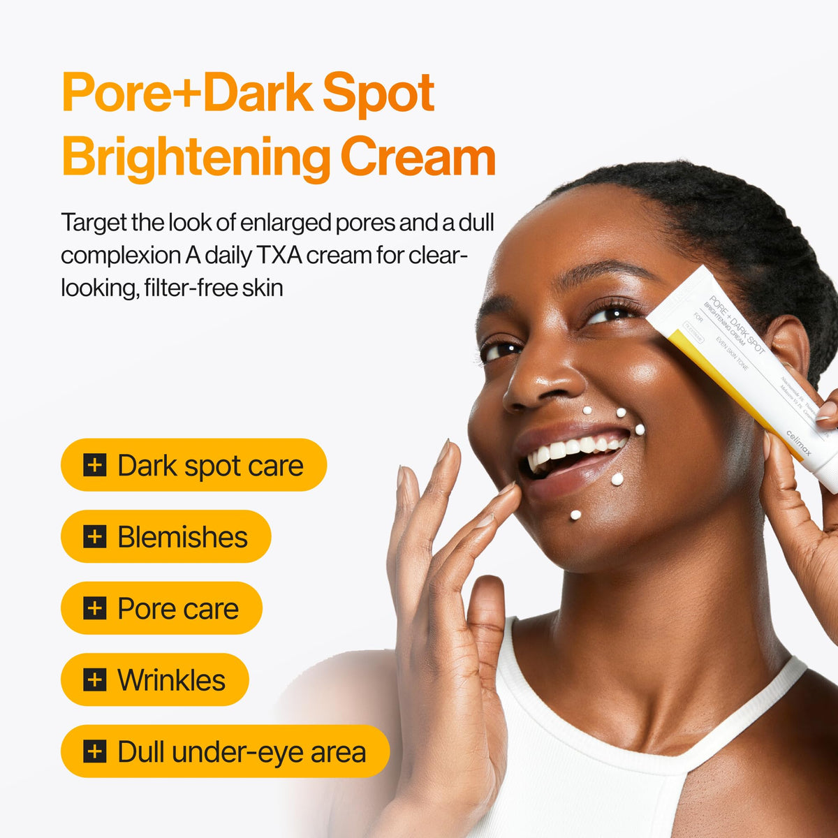 celimax Pore+Dark Spot Brightening Cream, 1.18 fl.oz, TXA cream