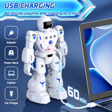 BAZOLOTA Robot Toys for Kids 3-5, Programmable Remote Control Robot with Walking, Sliding, Singing and Dancing, RC Gesture Sensing Control Smart Robots for Age 3-12 Kids Christmas Birthday