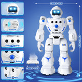 BAZOLOTA Robot Toys for Kids 3-5, Programmable Remote Control Robot with Walking, Sliding, Singing and Dancing, RC Gesture Sensing Control Smart Robots for Age 3-12 Kids Christmas Birthday