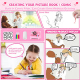 Yosfeng Instant Print Camera for Kids - Christmas Birthday Girls Gifts for Age 3 4 5 6 7 8 9 10 Year Old, 2.4 Inch Screen Kids Instant Camera, Kid Digital Video Cameras Toys with 32 GB SD Card