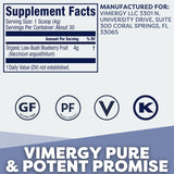 Vimergy Wild Blueberry Powder –Protects Brain Health* - Supports Cardiovascular Function* – Organic, Vegan & Gluten-Free – Trial Size 125g