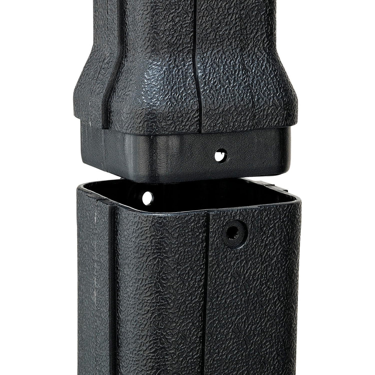 Global Industrial Free Standing Outdoor Cigarette Receptacle Ashtray with Round Base, 11" Diameter x 30" H, 1-1/2 Gallon Capacity, Butt Disposal Container, Plastic, Black