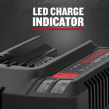 CRAFTSMAN 20V Power Tool Battery 2-Pack, Lithium-ion with Charger (CMCB204-2CK)