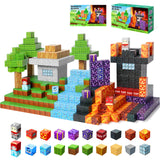 NVDILO Magnetic Blocks - 100pcs Magnetic Building Blocks,1inch Magnetic Cubes Building Blocks Toys for Halloween Christmas Birthday Gift - STEM Sensory Toys for 3+ Years Old Girl Boys