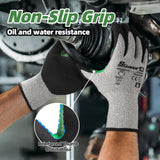 Schwer 12 Pairs Winter Work Gloves, ANSI A5 Cut Resistant Gloves with PU Coating, Freezer Glove for Outdoor Cold Weather, Thermal Insulated, Non Slip, Durable, M, CR3088-W