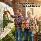 6.5x6.5x6.5Ft Fruit Tree Netting Cover Zipper Drawstring Garden Pest Mesh