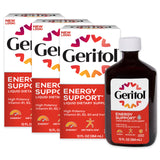 Geritol Liquid Vitamin and Iron Supplement, Energy Support, Contains High Potency B-Vitamins and Iron, Pleasant Tasting, Easy to Swallow, No Artificial Sweeteners, Non-GMO, 12 Oz, 3 Pack