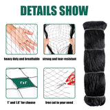 Vandham 25x50ft Heavy Duty Bird Netting, 1.6" Mesh for Garden Fruit Trees