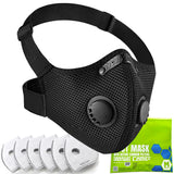 BASE CAMP M PRO Dust Mask, All day Comfortable Reusable Respirator Mask, L-shaped Head Strap Design, Safety Work Mask for Woodworking, Landscaping, DIY, Dust, Pollen,1 Pack