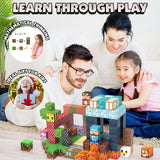 JIMI Magnetic Blocks Building Toys, 150pcs Magnetic Blocks Set STEM Construction Toys for Kids Age 3-8, 1 inch Magnet Blocks Montessori Sensory Stacking Toys Christmas Birthday Present for Boys Girls