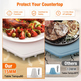 Food Warming Mat, Large Electric Warming Tray with 7 Temperature Settings 2-12H Timer and Child-Lock Fast Full Surface Heating Roll Up Food Warmers for Parties Buffet Gatherings Countertop