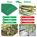Lezmarket 80 Pack Garden Stakes(16" Each), Plant Support Stakes, DIY 4ft 5ft 6ft 7ft Sturdy Fiberglass Plant Sticks Support Garden Trellis for Growing Climbing Tomato Vegetables Flowers