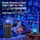 One Fire Ocean Light Projector,15 White Noises & Bluetooth Ambient Lighting, 360° Full Coverage Ceiling Projector Ocean Lamp, Remote Timer Galaxy Lamp for Bedroom Decor, Mood Lighting Gifts