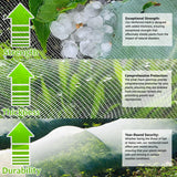 Garden Netting, Plant Covers 10x33Ft Net Ultra Fine Mesh Protection Netting for Vegetable Plants Fruits Flowers Crops Greenhouse Row Cover Raised Bed Barrier Screen Protection Net Cover (10x33ft)