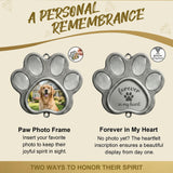 Dog Memorial Gifts, Pet Memorial Crystal Suncatcher with Paw Shaped Photo Frame, Pet Loss, Personalized Loss of Dog Sympathy Gift, Beautifully Packaged Dogs and Cats Remembrance Bereavement Gifts
