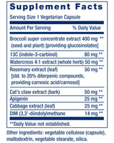 Life Extension Triple Action Cruciferous Vegetable Extract, 60 Vegetarian Capsules—Helps Maintain DNA Health & Already-Healthy Hormone Levels - Non-GMO, Gluten-Free, Vegetarian