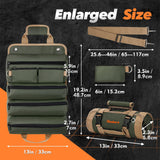 Gifts for Men, Roll Up Tool Bag, Anniversary Birthday Gifts for Men Dad Husband Him Boyfriend, Gift for Dad Who Have Everything, Portable Tool Organization for Mechanic Welding Electrician