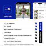 myQ Secure View™ 3-in-1 Smart Lock with 2K HDR Video Doorbell Camera, Face Access, Fingerprint Access, PIN & App Control — Intelligent Entry with Built-in Camera, Color Night Vision & Two-Way Audio