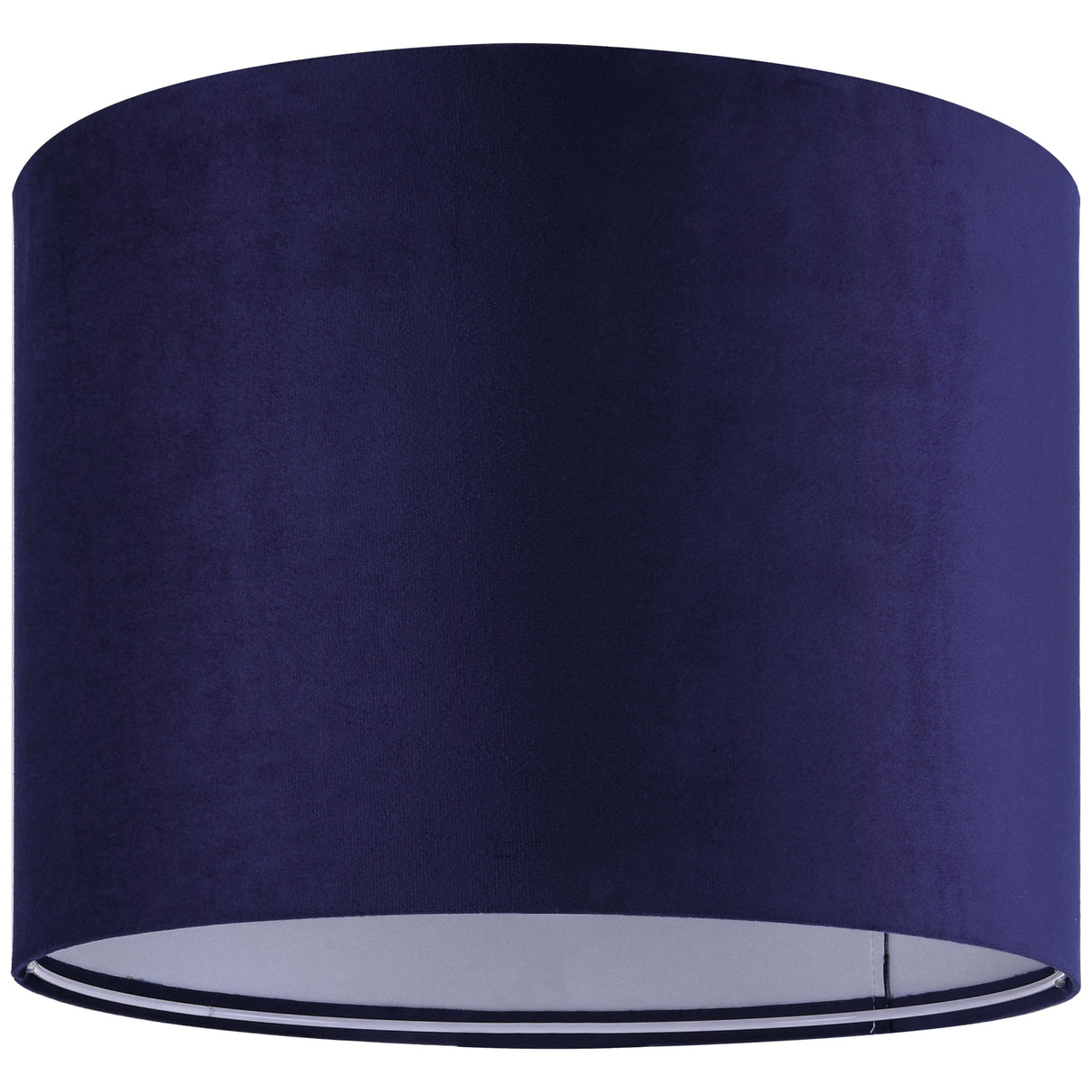 Dark Blue Velvet Drum Lamp Shade Modern Lampshade 13``Top×13``Bottom×10``High(Spider) Medium Lamp Shade for Table & Bedside Lamp Replacement Lampshades in Hand Crafted - By GO&SO