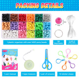 Beads for Crafts, Pony Beads Keychain Making Kit, Bead Pets for Kids Girls
