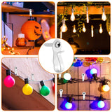 HiGift 36 Pack Light Hanger Hooks, White Stainless Steel Screw in Hook for Hanging Outdoor Lights, Rope Light Clips for Christmas and Holiday Decor, Wire and Fairy Led Lights