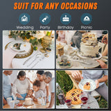 360pc 6.8" Clear Plastic Spoons Heavy Duty with Heat Resistant & BPA Free, Solid and Durable Plastic Cutlery, Premium Disposable Spoons for Party Supply