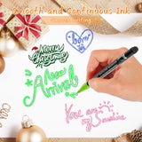 Caliart 24 Colors Outline Glitter Markers, Shimmer Metallic Pens Stocking Stuffers Christmas Gifts Trendy Stuff, Cool Fun Craft Drawing Arts Supplies Set