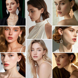 ESRICH 20 Pairs Drop Dangle Earrings, Earrings Set for Women