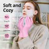 SwiftGrip Nitrile Disposable Gloves, Medical exam Gloves Disposable Latex Free, Gloves for Cleaning & Esthetician, Pink Rubber Gloves, Pink Cleaning Gloves, Powder-Free, 1000-ct Case (Large)