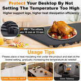 Mariocsa Warming Mat for Food, (XXXL 47"x15") Electric Food Warming Mat Tray, 450W Rapid Full Heating in 8s, 7 Adjustable Temp Settings & 1-8H Timer, Food Warmer Mat for Home, Buffets, Parties