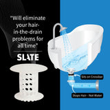 TubShroom Bathtub Drain Hair Catcher – In-Drain Tub Strainer & Clog Prevention Protector, Fits Standard 1.4”–1.75” Tub Drains, Easy Clean, Captures Human & Pet Hair out of Sight (Clear)