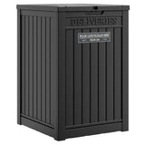 GULAIMOAO Package Delivery Box for Outside, Storage Box with Lockable Secure, Outdoor Resin Package Drop Container Waterproof for Backyard, Garden, Patio & Lawn, Black