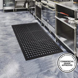 A1 Home Collections New All Purpose Anti Fatigue Versatile Rubber Floor Mat with Drain Holes, Workplace Mat, Restaurant Kitchen Mat, Bar Area Mat, Commercial, Industrial Anti Fatigue Mat 24x36 Inches
