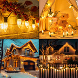 Brightown C9 LED Replacement Bulbs, 25 Pack C9 Christmas Light Bulbs Warm White, Shatterproof LED Bulbs for Christmas String Light, E17 Intermediate Base, Commercial Grade Dimmable Shatterproof Bulb