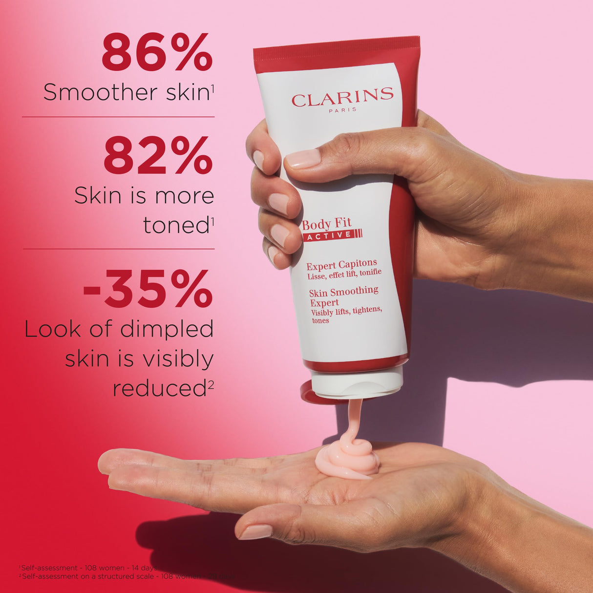 Clarins NEW Body Fit Active Gel-Cream | Targets Cellulite | Visibly Lifts, Tightens & Tones | Smoothes Skin | Instant Lift Effect | Hydrates | All Skin Types | 6.9 Ounces